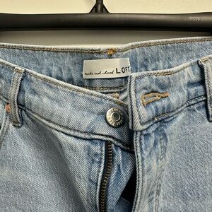 LOFT Light Wash Blue Flare Jeans